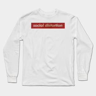 Social Distortion - SIMPLE RED VINTAGE Long Sleeve T-Shirt